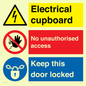 CC16343: Electrical Cupboard  - No Unauthorised Access - Keep Door Locked