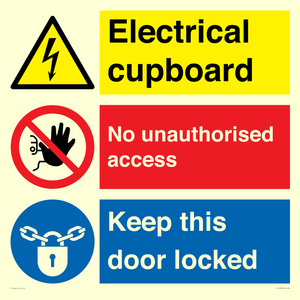 CC16343: Electrical Cupboard  - No Unauthorised Access - Keep Door Locked
