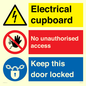 CC16343: Electrical Cupboard  - No Unauthorised Access - Keep Door Locked