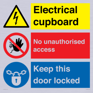 CC16343: Electrical Cupboard  - No Unauthorised Access - Keep Door Locked