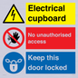 CC16343: Electrical Cupboard  - No Unauthorised Access - Keep Door Locked