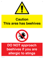 CC16684: Caution beehives / Do not approach
