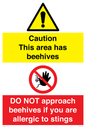 CC16684: Caution beehives / Do not approach