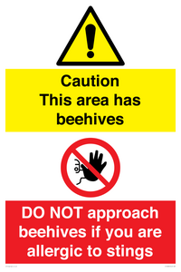CC16684: Caution beehives / Do not approach