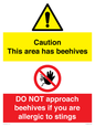 CC16684: Caution beehives / Do not approach
