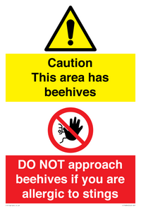 CC16684: Caution beehives / Do not approach