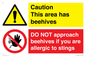 CC16684: Caution beehives / Do not approach