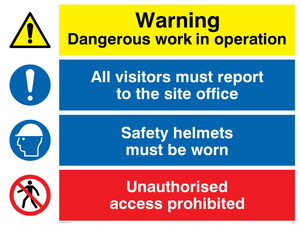 CC5387: Site safety combination Sign