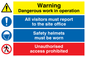 CC5387: Site safety combination Sign