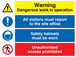 CC5387: Site safety combination Sign