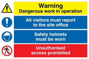 CC5387: Site safety combination Sign
