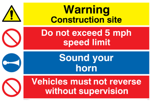 CC5393: Construction safety combination Sign