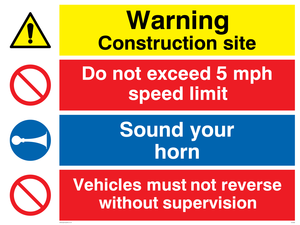 CC5393: Construction safety combination Sign