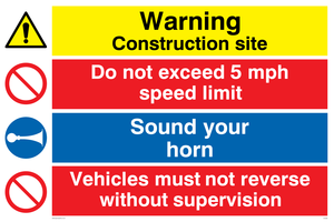 CC5393: Construction safety combination Sign
