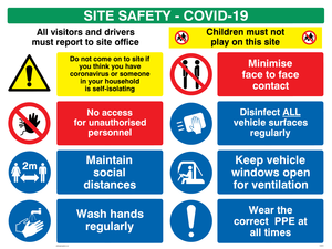 CC6015: Site safety board - Covid 19