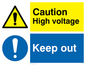 CE5411: Caution high voltage & Keep out
