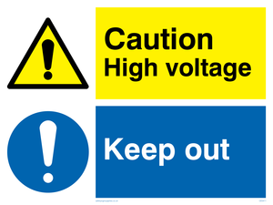 CE5411: Caution high voltage & Keep out