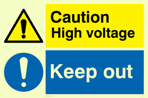 CE5411: Caution high voltage & Keep out