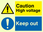 CE5411: Caution high voltage & Keep out