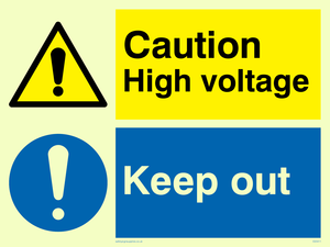 CE5411: Caution high voltage & Keep out