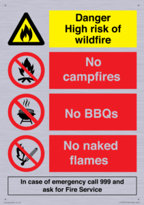 CF16715: Danger High risk of wildfire