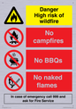 CF16715: Danger High risk of wildfire