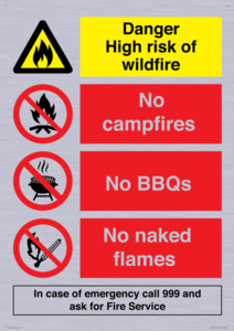 CF16715: Danger High risk of wildfire