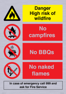 CF16715: Danger High risk of wildfire