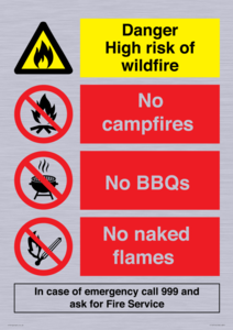 CF16715: Danger High risk of wildfire