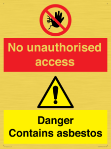 CH16273: No unauthorised access, asbestos present