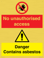 CH16273: No unauthorised access, asbestos present
