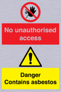 CH16273: No unauthorised access, asbestos present