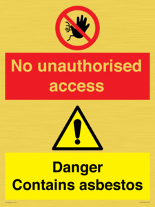 CH16273: No unauthorised access, asbestos present