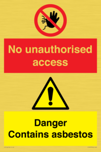 CH16273: No unauthorised access, asbestos present
