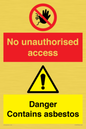 CH16273: No unauthorised access, asbestos present