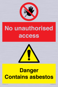 CH16273: No unauthorised access, asbestos present