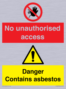 CH16273: No unauthorised access, asbestos present
