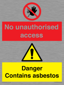CH16273: No unauthorised access, asbestos present