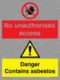 CH16273: No unauthorised access, asbestos present