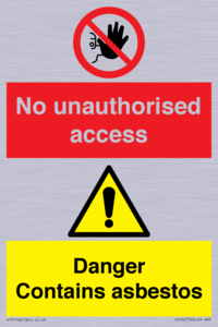CH16273: No unauthorised access, asbestos present