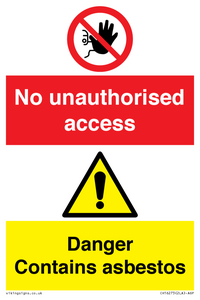 CH16273: No unauthorised access, asbestos present