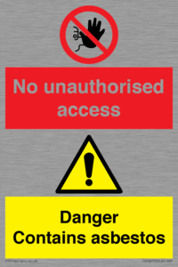 CH16273: No unauthorised access, asbestos present
