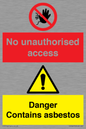 CH16273: No unauthorised access, asbestos present
