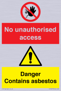 CH16273: No unauthorised access, asbestos present