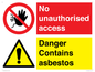 CH16273: No unauthorised access, asbestos present