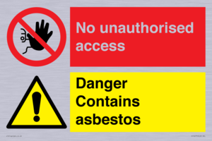 CH16273: No unauthorised access, asbestos present