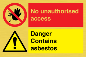 CH16273: No unauthorised access, asbestos present