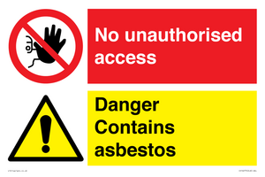 CH16273: No unauthorised access, asbestos present