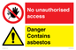 CH16273: No unauthorised access, asbestos present