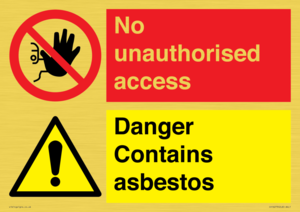 CH16273: No unauthorised access, asbestos present